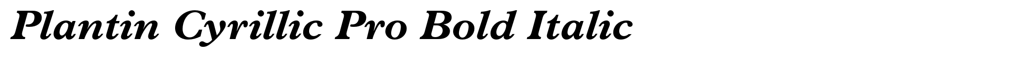 Plantin Cyrillic Pro Bold Italic image